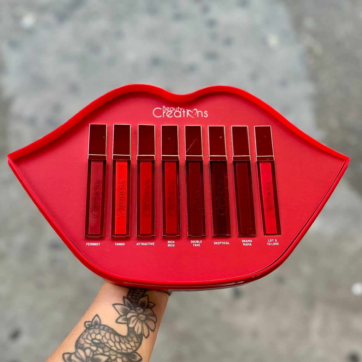 Beauty creation liquid Matt lipstick set (reds)