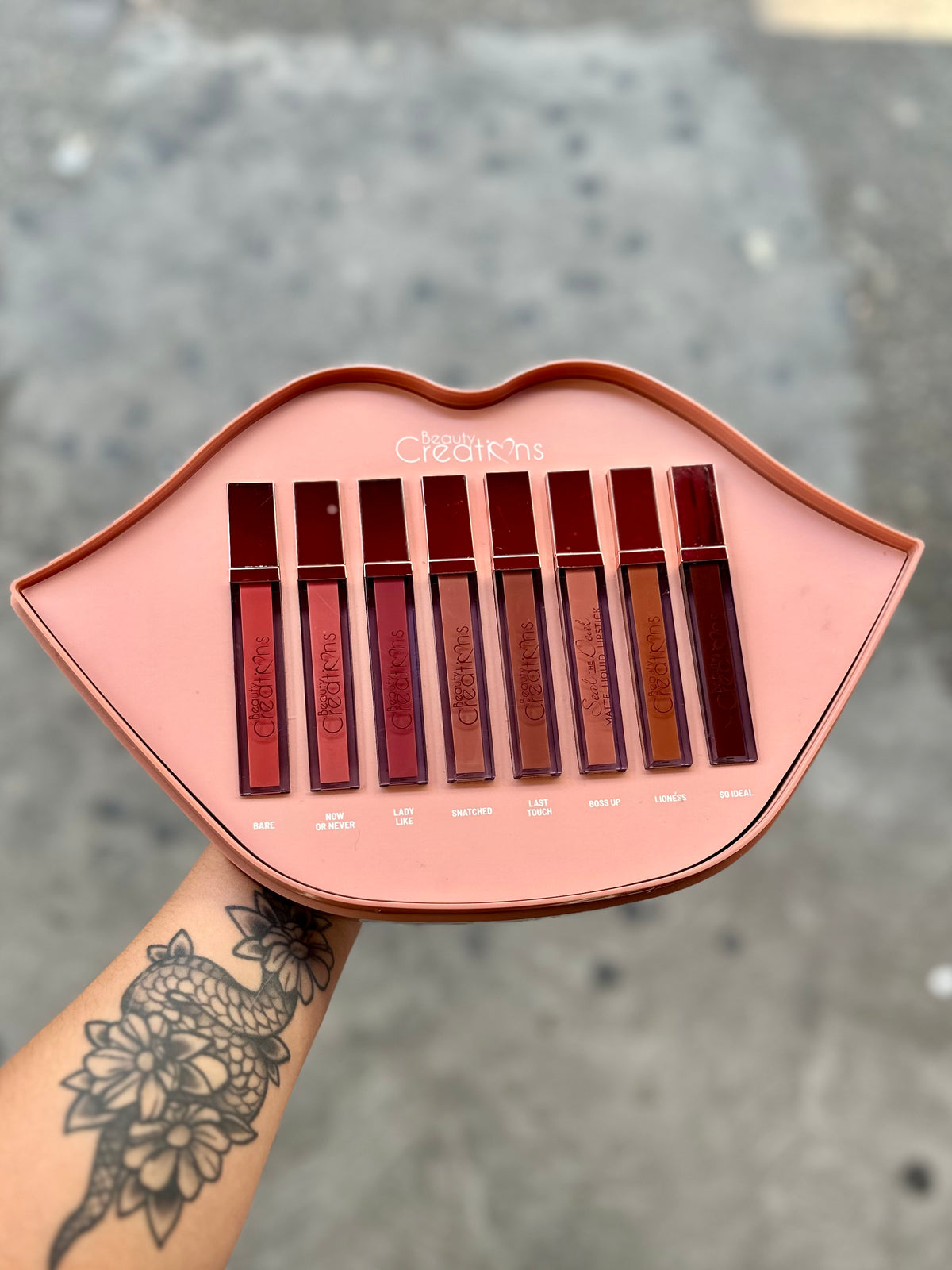 Beauty creation liquid Matt lipstick set (nudes)
